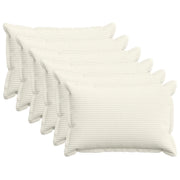 Federa 6 pz HOUTEN Crema 50 x 80 cm corduroy 920114