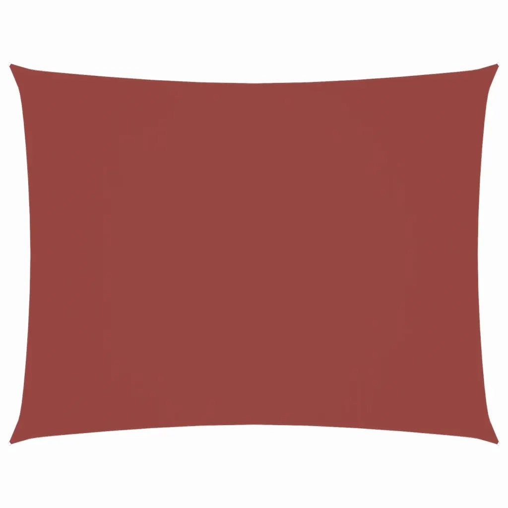 Parasole a Vela Tessuto Oxford Rettangolare 2x3,5m Terracotta