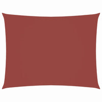 Parasole a Vela Tessuto Oxford Rettangolare 2x3,5m Terracotta