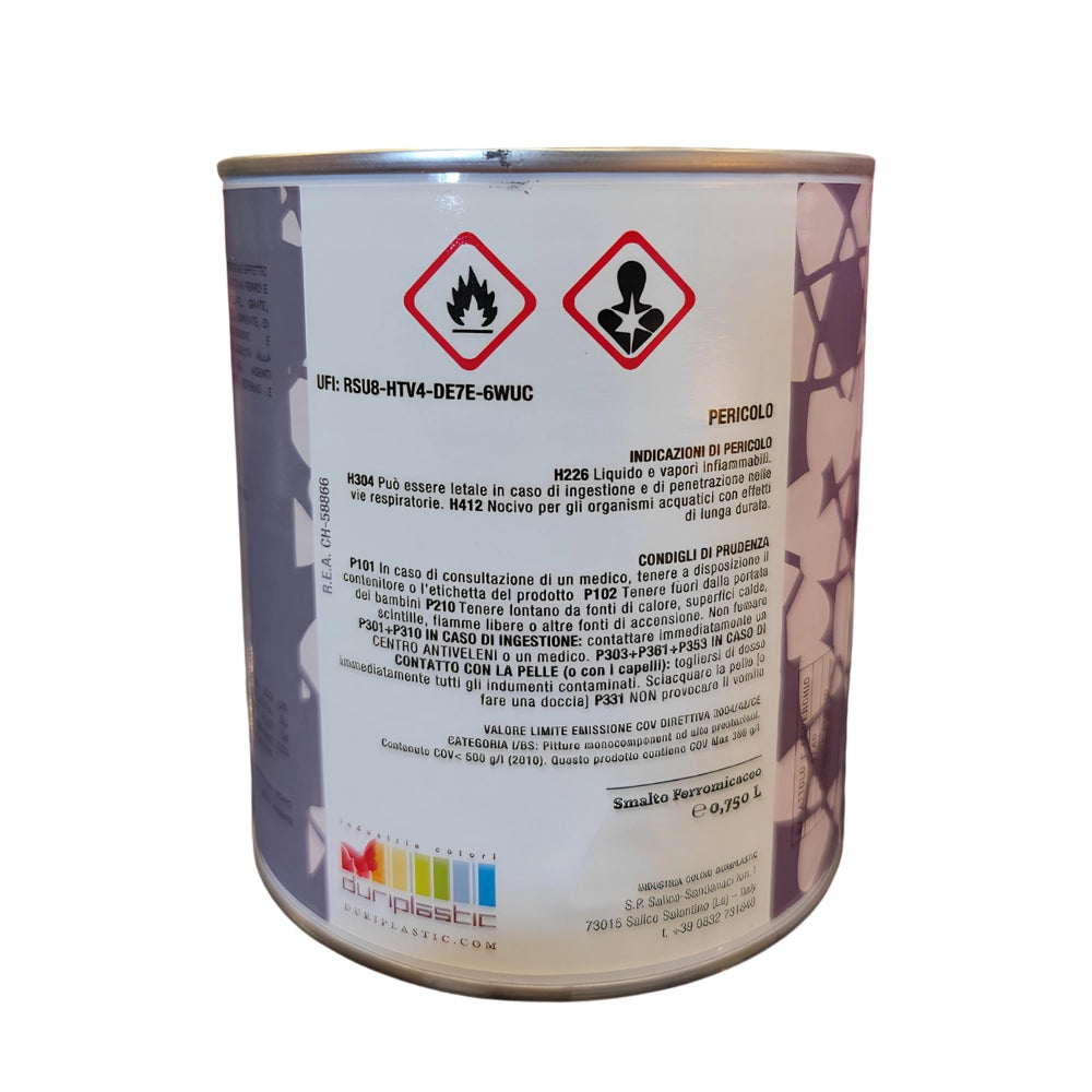 Durilux smalto sintetico ferromicaceo antichizzante ferro colore bronzo 240 *** formato 750 ml, confezione 1