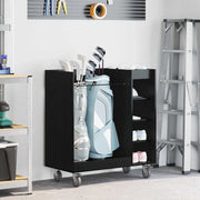 Armadio per Golf con ruota Rovere Nero 90 x 45 x 98 cm 899464