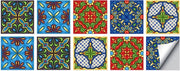 Set di 10 adesivi per piastrelle autoadesivi 15 x 15 cm decorazione per piastrelle per parete adesivi per casa, bagno, impermeabili in PVC, cucina, decorazione inverniera, resistenti all'olio, adatti per soggiorno, cucina, bagno.