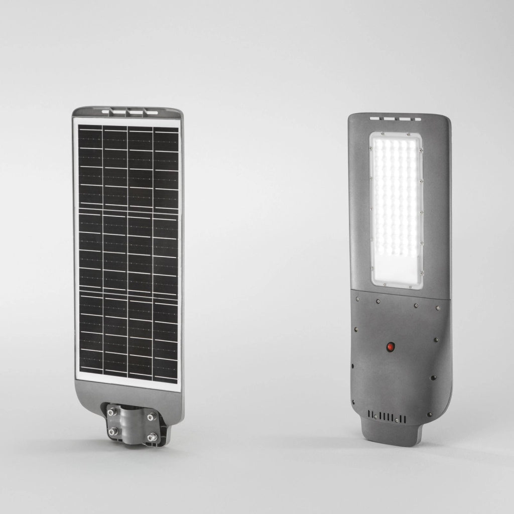 FARO SOLARE STRADALE LED AUREUS ANTRACITE 20W 1600LM 3000K CON PANNELLO SOLARE INCORPORATO IP65 65,8