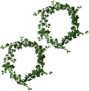 Decorazione con Finte Klimop - Set da 2 - 18 m Lungo - Decorazione per la Casa e Finto Klimop Scuro.