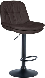 Barhocker Laurel Stoff schwarz