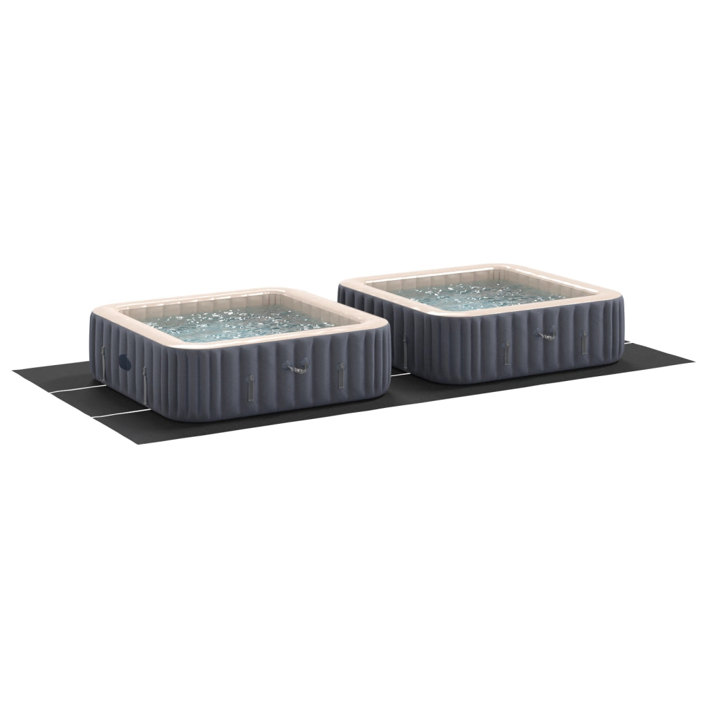 Copertura per Piscina Rettangolare Nera Polietilene 640 x 321 cm