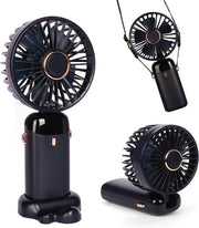 Ventilatore portatile mini-USB caricabile con 5 velocità - ventilatore pieghevole alimentato da batteria - azionato elettricamente per uso domestico e viaggi.