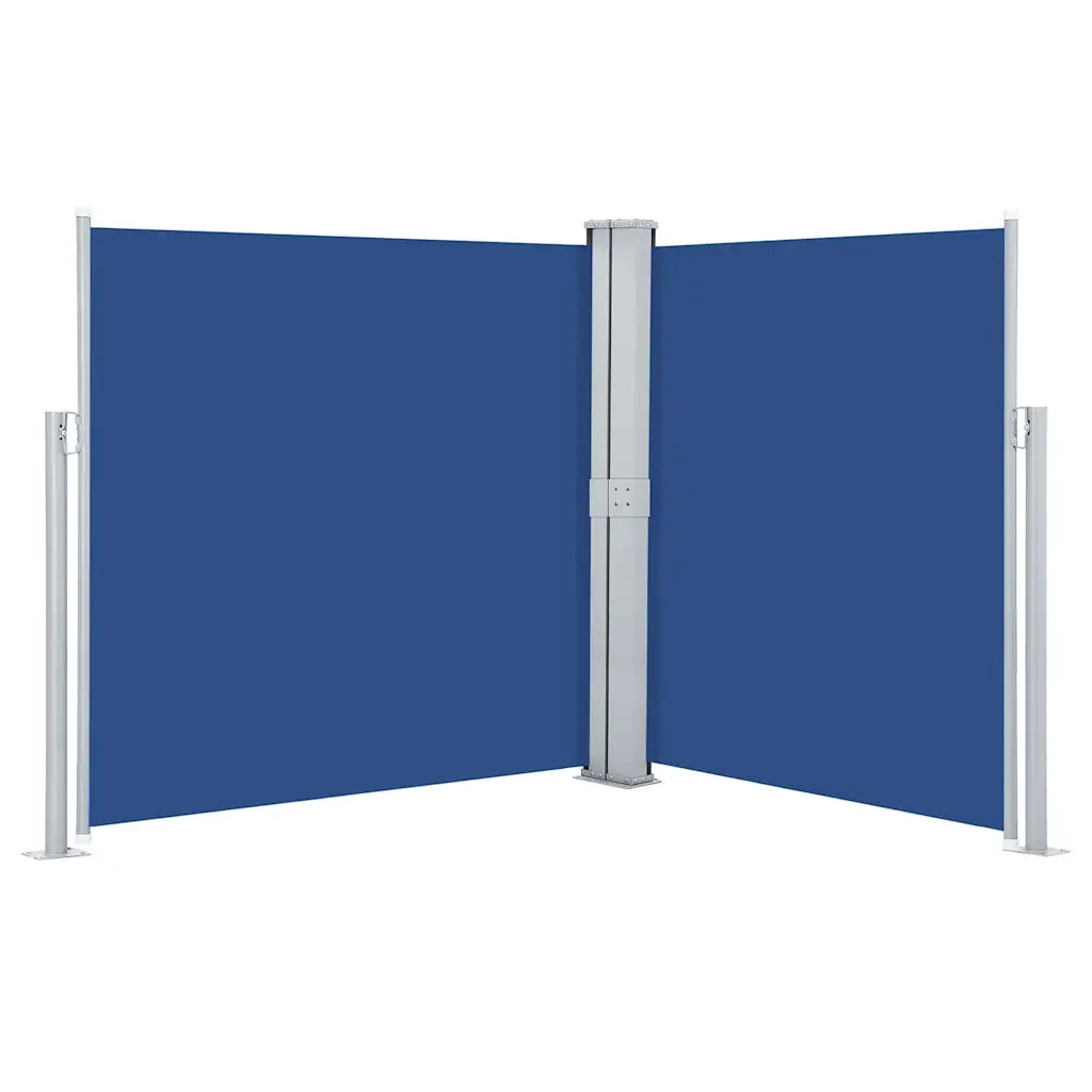 Tenda da Sole Laterale Retrattile-Tenda parasole per balcone per giardino Blu 160x600 cm 733997