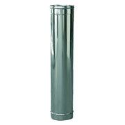 Tubo doppia parete 8x13 cm in acciaio inox