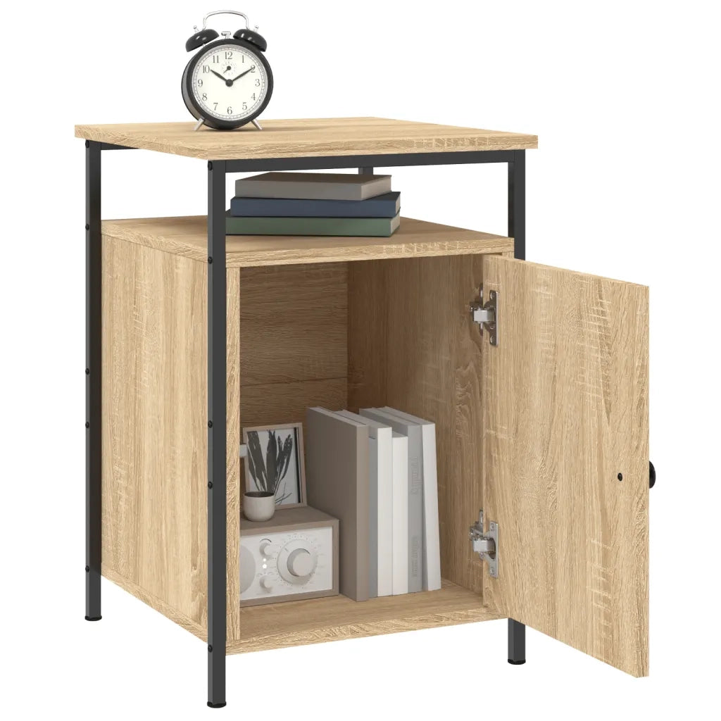 Comodini 2 pz-Set di 2 Tavolino da notte Rovere Sonoma 40x42x60 cm in Legno Multistrato 132268