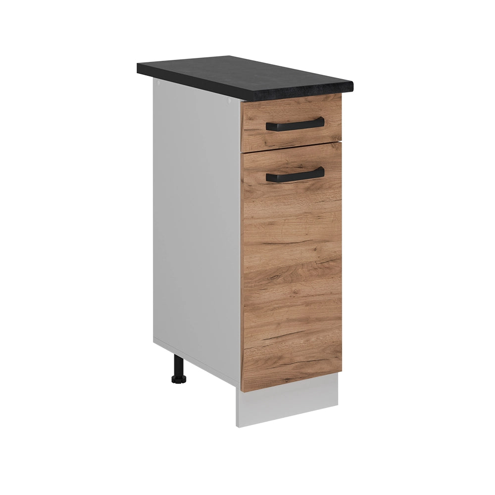 Vicco Mobiletto base per cucina Quercia dorata 30 cm PL Antracite