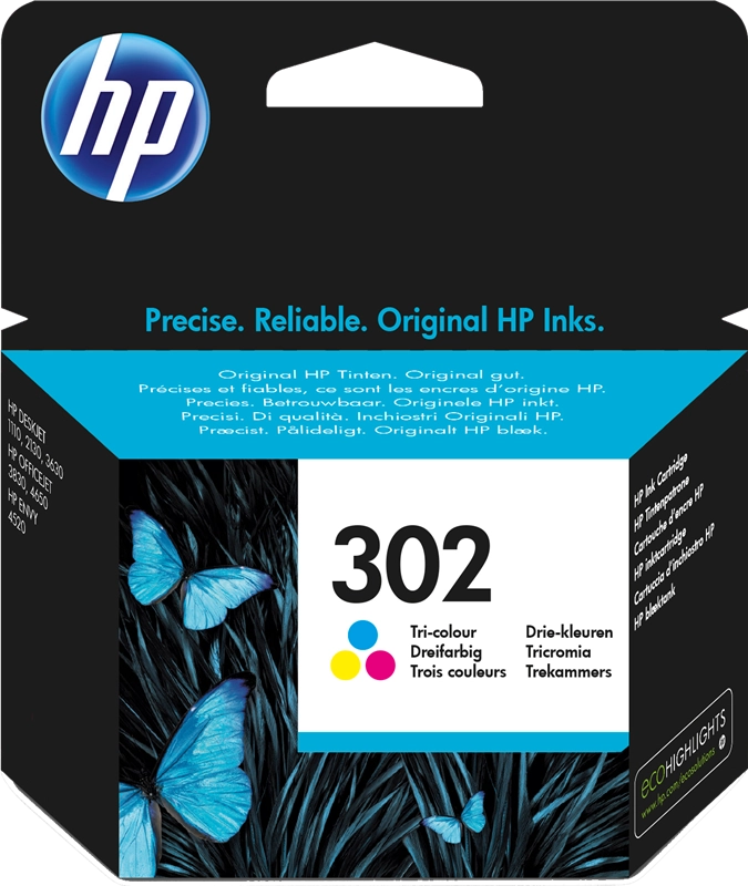 HP Cartuccia originale inchiostro tricromia 302