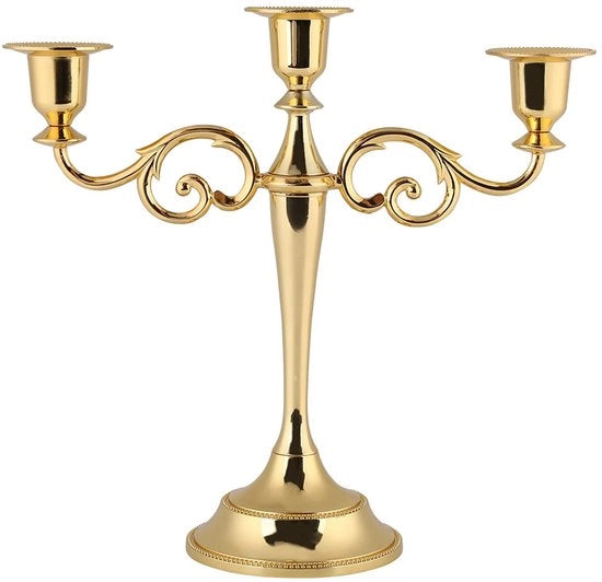 Candeliere a 3 braccia - Altezza 25 cm