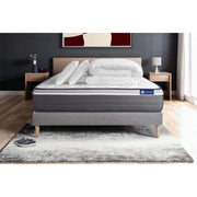 Pacchetto letto completo - Materasso 140x200cm + Box spring con doghe (kit) + 2 cuscini + Piumino - Actilatex Plus