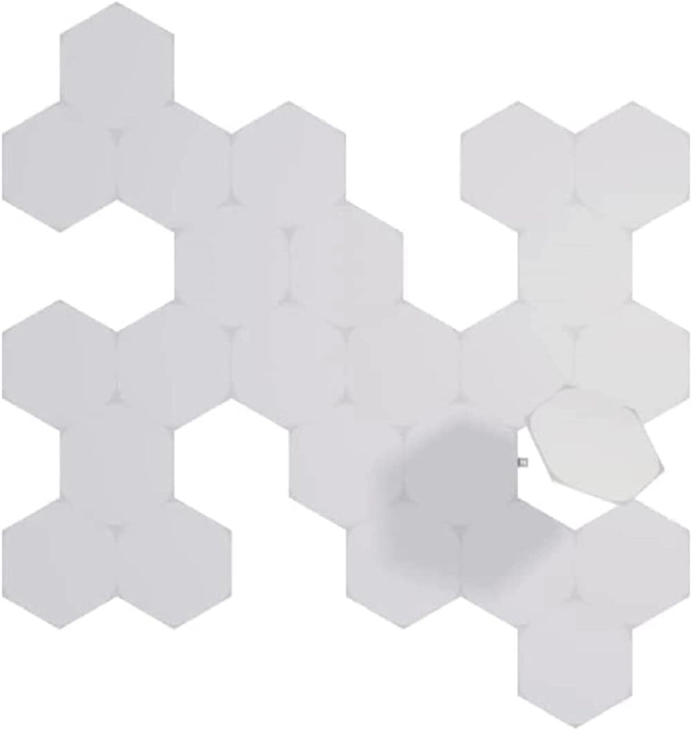 Shapes Hexagon Starter Kit, 9 Esagoni Luminosi LED RGBW Smart, Applique da Parete Interno Modulari, Luci Led 16M Colori WiFi, Funziona con Alexa, Sincronia Musica e Monitor, Deco e Gaming