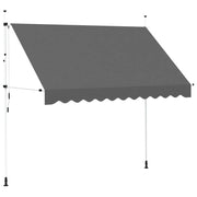 Tenda da Sole Retrattile Manuale 300 cm Antracite cod mxl 14938