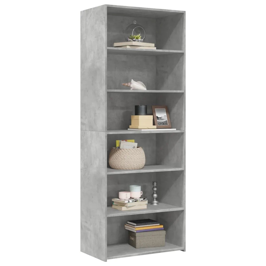 Credenza | Madia | Buffet da pranzo | Armadio da pranzo Grigio Cemento 70x41x185 cm in Legno Multistrato