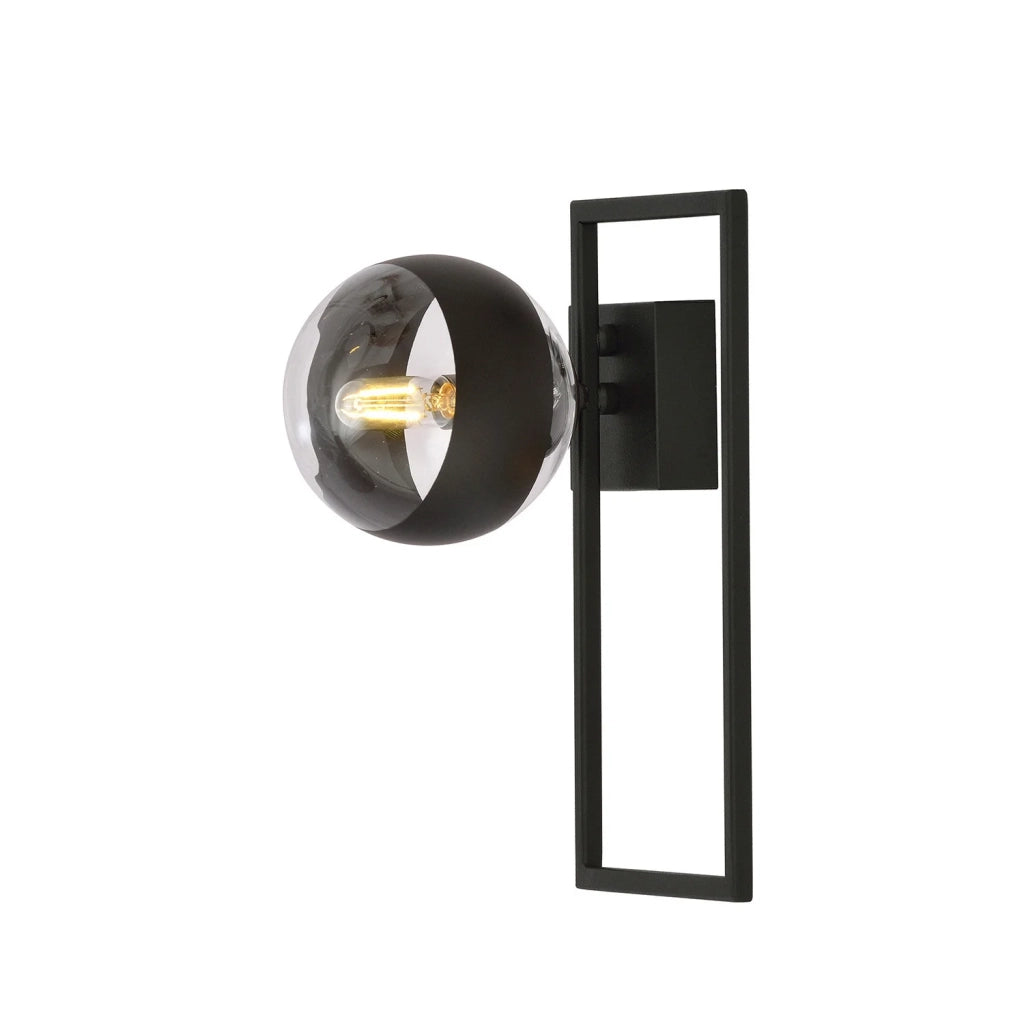Plafoniera Moderna Perseo Acciaio Nero Mod4 1 Luce E14