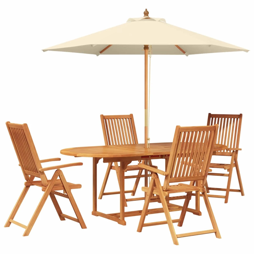 Set da pranzo da esterno con ombrellone 6 pz 3438541