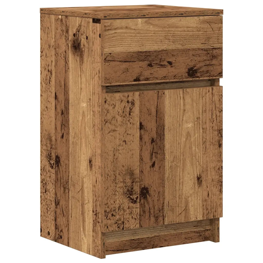 Comodino Legno Antico 39x35x65 cm in Legno Multistrato