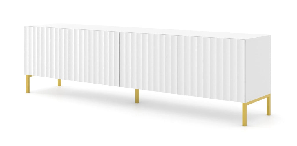 CREDENZA WAVE TV STAND 200 4D BIANCO OPACO