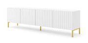 CREDENZA WAVE TV STAND 200 4D BIANCO OPACO