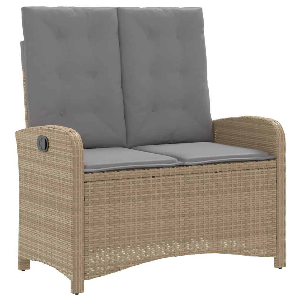 Set da Pranzo da Giardino 4 pz con Cuscini Beige in Polyrattan 3277368