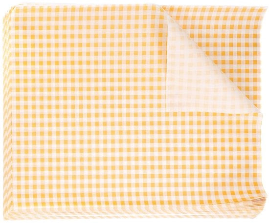 Papier per confezionamento 200 fogli 28 x 38 cm, carta per imballaggio, carta per confezionamento, carta per sandwich, carta per panini, carta per hamburger