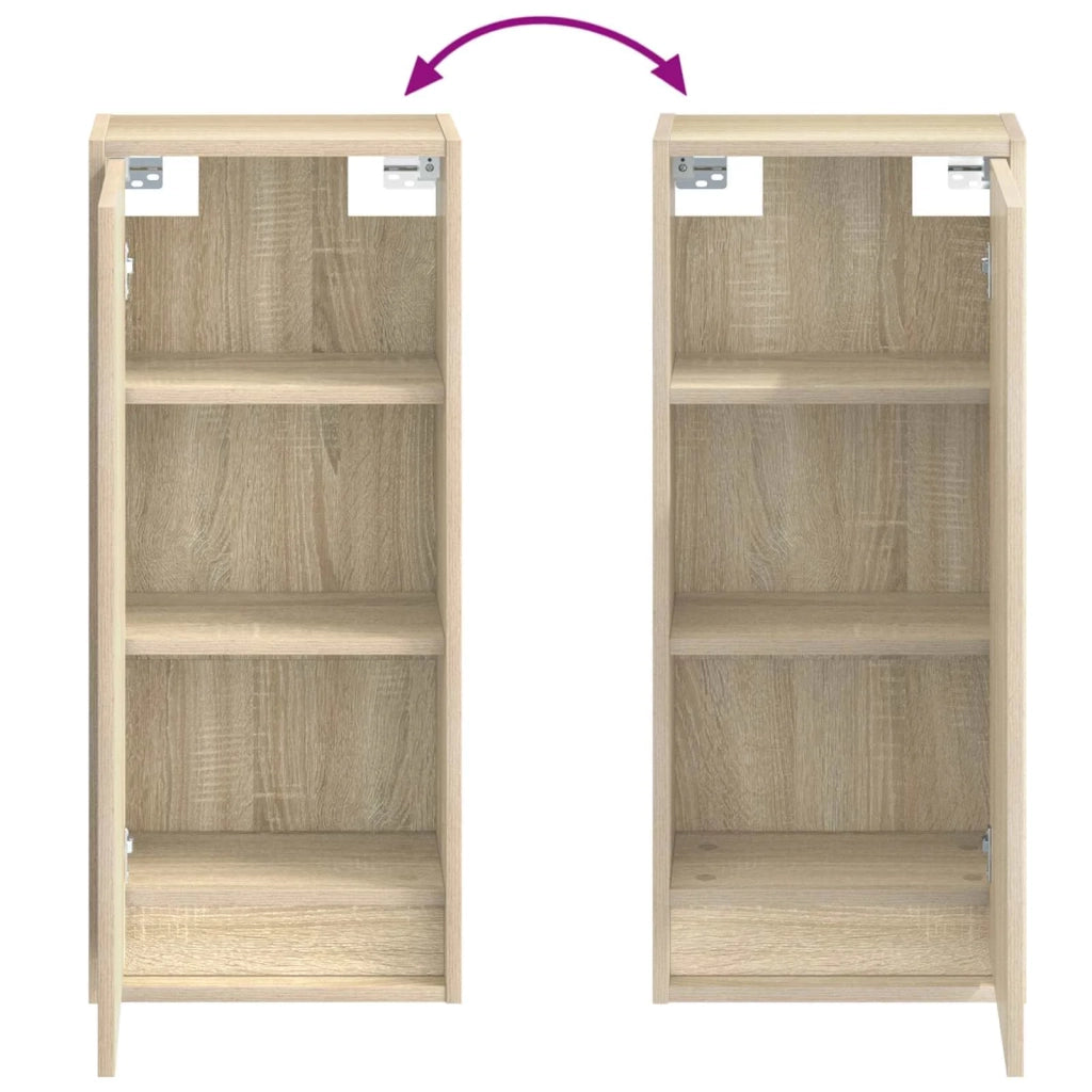 Mobile lavabo da parete Rovere Sonoma 35 x 20 x 81 cm 890762