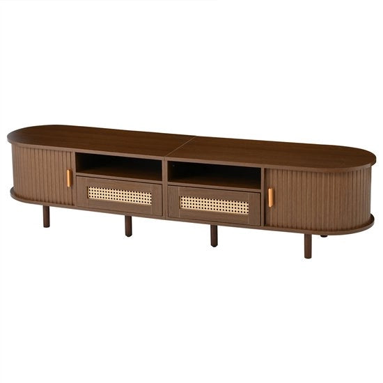 Cassettone per ripostigli - Legno - Cucina - Forma ovale - Mobile TV
