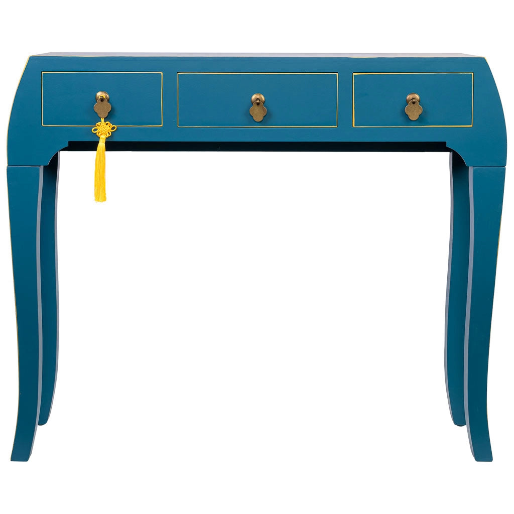 Mobile da ingresso in legno con 3 cassetti 96x26x80