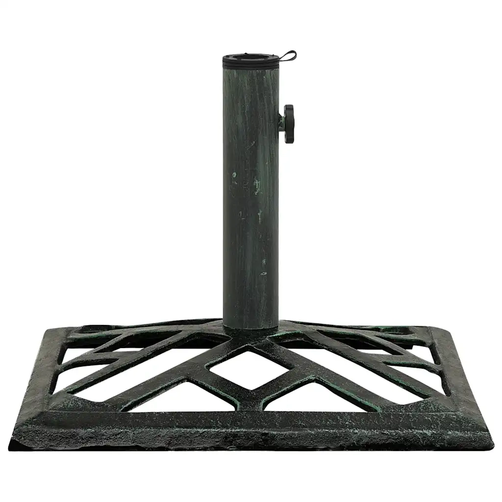 Base per Ombrellone-Supporto per ombrellone Verde 44x44x31 cm in Ghisa 262299