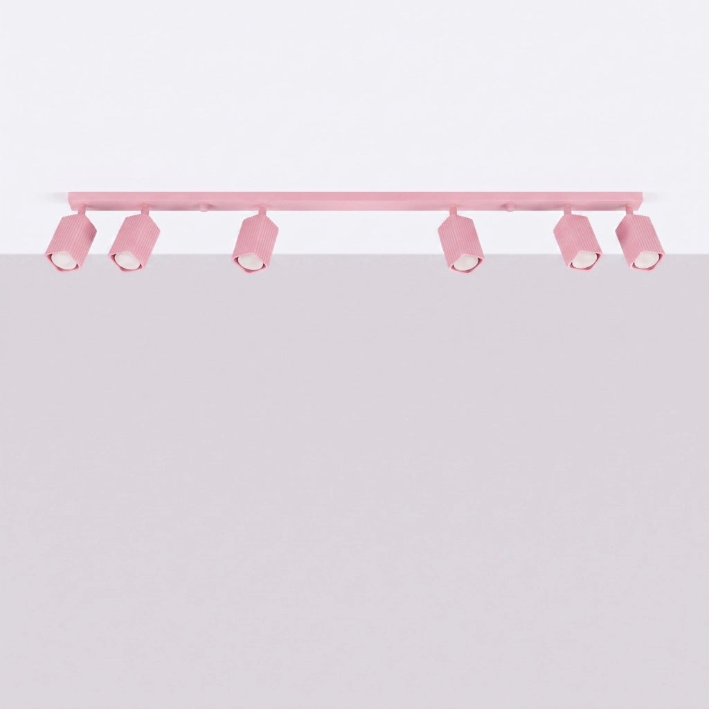 Plafoniera RAYO 6L rosa