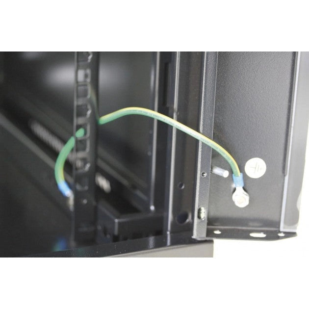 Armadio Rack 19'' a muro 15 unità sezione unica prof. 450mm Nero