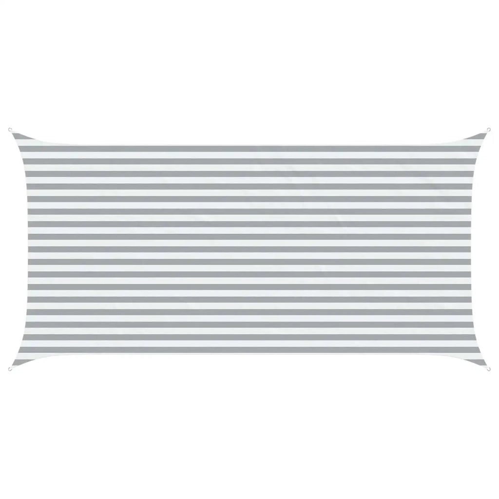 Vela da ombra solare Grigio chiaro e bianco 5 x 2,5 m