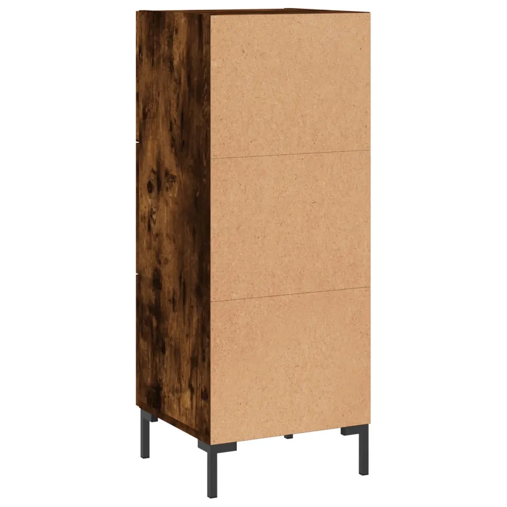Credenza-Buffet-Armadio da cucina Rovere Fumo 34,5x34x90 cm in Legno Multistrato 930220