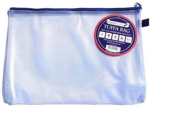 Borsa A3 portafoglio con cerniera, borse trasparenti in plastica, portafoglio con cerniera, custodia, portafoglio, impermeabile, rinforzato, borse robuste in rete (adatta per A3-1-pack)