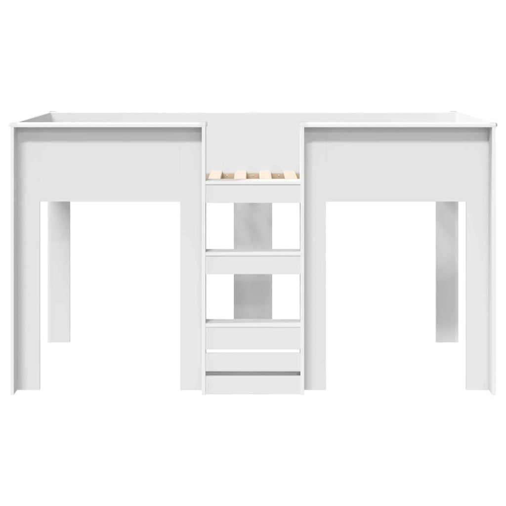 Letto a Castello per Bambini | Letto Infantile | Lettino Bianco 75 x 190 cm