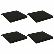 Cuscini per Sedia in 4 Pezzi SOEST 4 pz 100% Poliestere Nero 944732
