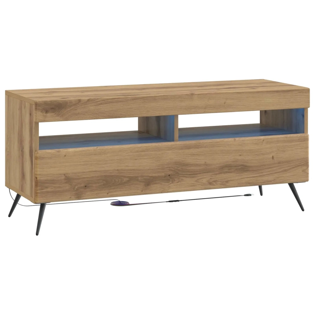Mobile TV LED a 5 pezzi Rovere Artigianale Legno ingegnerizzato 3416932