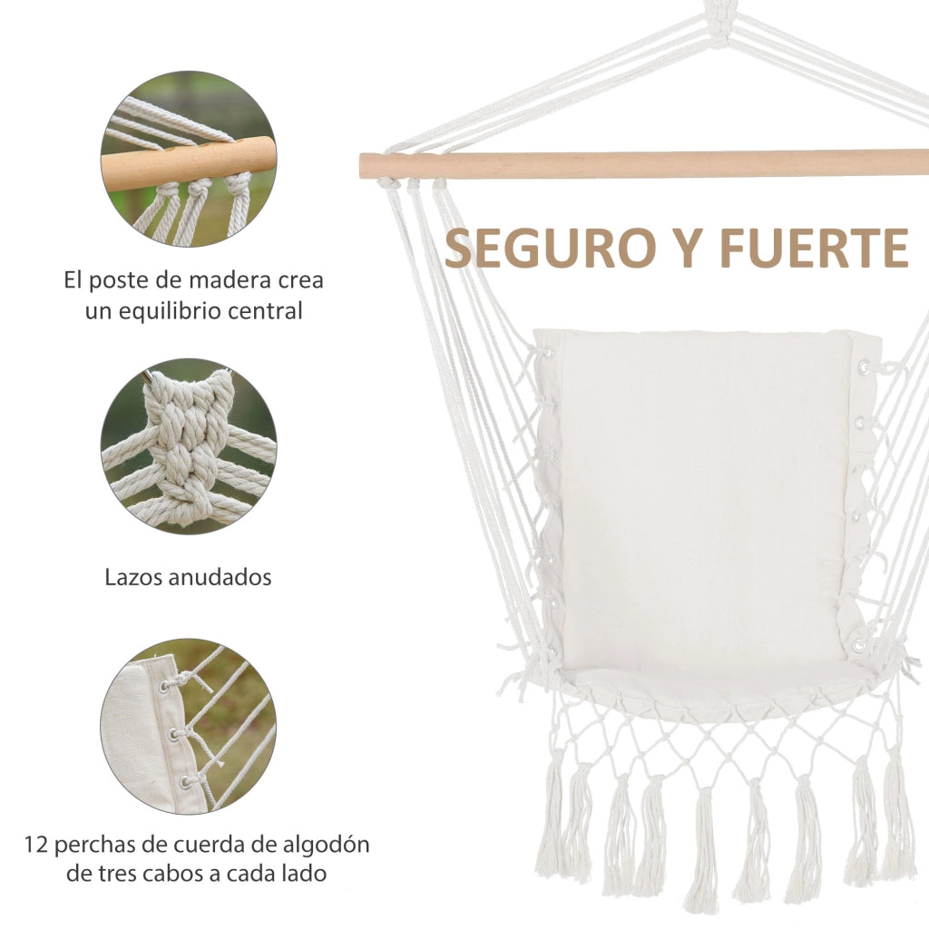 Sedia a dondolo ¨C Zephmum ¨C Bianco, tessuto, design moderno