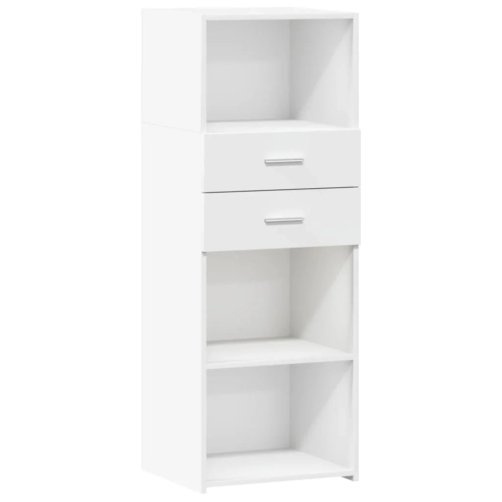 Buffet credenza cassettiera mobiletto mobile contenitore organizer cucina soggiorno salotto alto 45 x 42,5 x 124 cm legno ingegnerizzato bianco 02_0032455