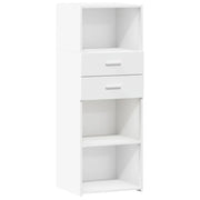 Buffet credenza cassettiera mobiletto mobile contenitore organizer cucina soggiorno salotto alto 45 x 42,5 x 124 cm legno ingegnerizzato bianco 02_0032455