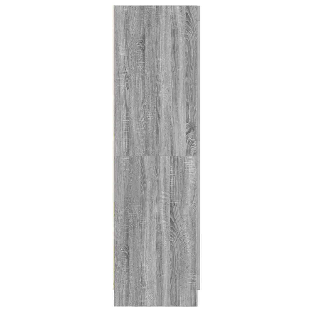 Armadio Grigio Sonoma 82,5x51,5x180 cm in Legno Multistrato 826639