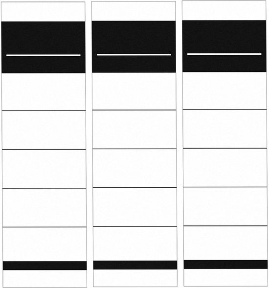 Etichette per cartelle 50 pezzi - Adesivi autoadesivi - Etichette per cartelle - Organizzazione - 5,4 x 19 cm - Bianche - Per cartelle sottili - Etichette