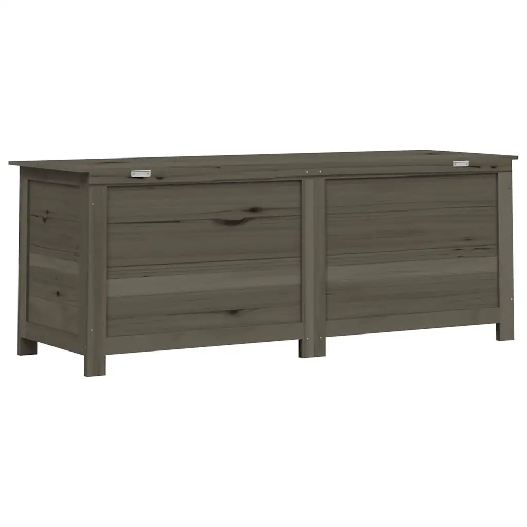 Scatola Cuscini Antracite 150x50x56 cm Legno Massello di Abete 152172