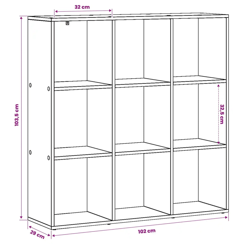 Armadio per Libri 102 x 29 x 103,5 cm Legno ingegnerizzato 8015688