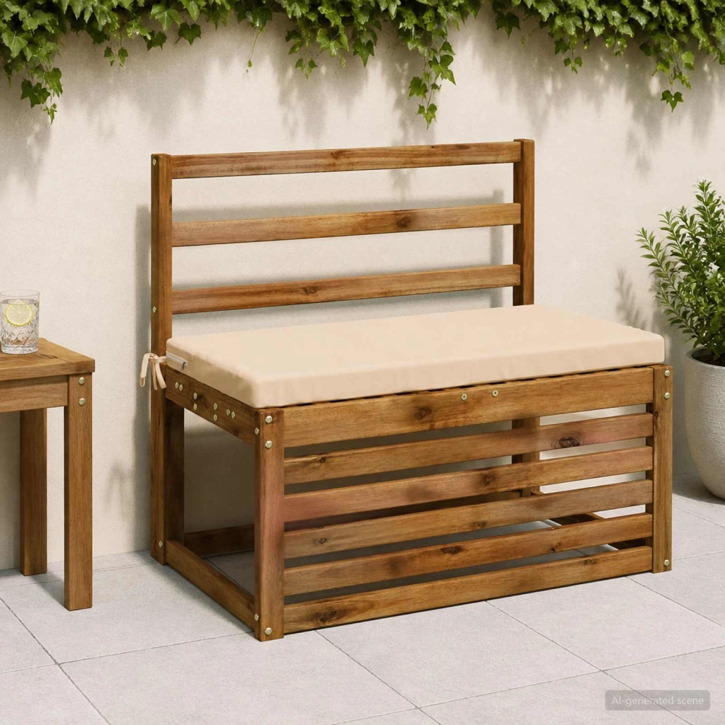 Cuscini per Panchina a 2 Pezzi SOEST 2 pz 100% Poliestere Crema 948639