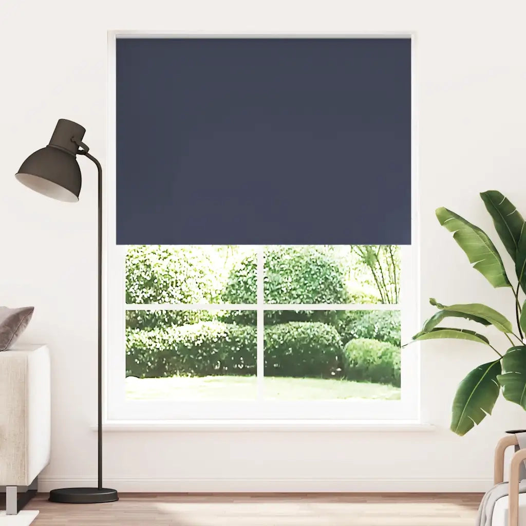 Tenda a rullo oscurante 144,4x230 cm Tessuto Larghezza 140 cm blu marino 240172