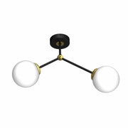 Plafoniera Milagro Joy Gold 2xE14 nero/oro in metallo